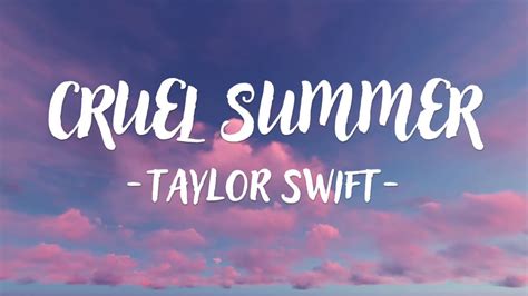 cruel summer taylor swift lyrics download